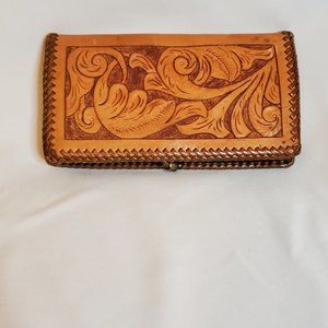 Vintage Tooled Leather Wallet